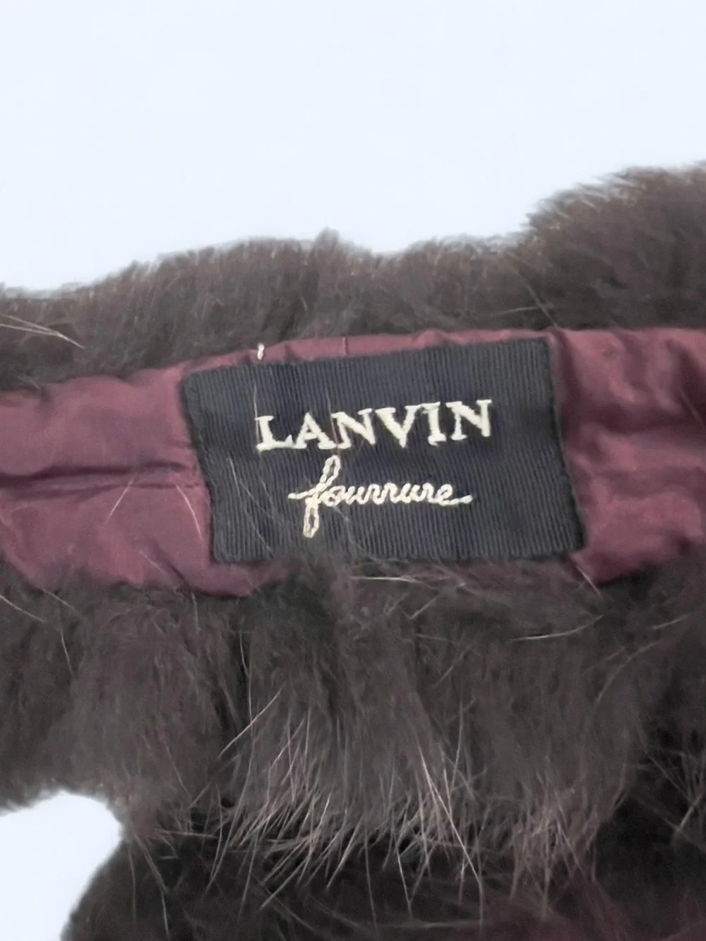 Lanvin fabric tag